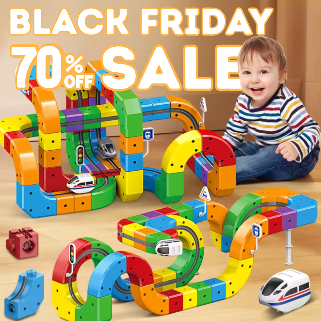 MagTrack Pro - Costruttore di Ferrovia Elettrica Magnetica (Edizione Limitata) con Treno Ricaricabile USB